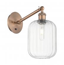 Innovations Lighting 317-1W-AC-G460-7CL - Preston Cylinder - 1 Light - 7 inch - Antique Copper - Sconce