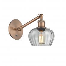 Innovations Lighting 317-1W-AC-G92 - Fenton - 1 Light - 7 inch - Antique Copper - Adjustable Sconce