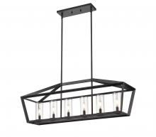 Innovations Lighting 378-6I-WZ-CL-39 - Colchester Weathered Zinc Linear Pendant