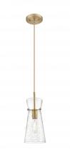 Innovations Lighting 385-1P-BB-G385-6CL - Nicole - 1 Light - 8 inch - Brushed Brass - Cord hung - Pendant