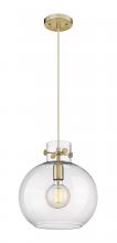Innovations Lighting 410-1PM-CB-G410-12CL - Newton Sphere - 1 Light - 12 inch - Champagne Bronze - Cord hung - Pendant