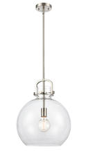 Innovations Lighting 410-1S-SN-14CL - Newton Sphere - 1 Light - 14 inch - Brushed Satin Nickel - Cord hung - Pendant