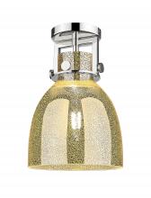 Innovations Lighting 411-1F-PN-G412-8ME - Newton Bell - 1 Light - 8 inch - Polished Nickel - Flush Mount