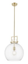 Innovations Lighting 411-1SL-CB-G410-14CL - Newton Sphere - 1 Light - 14 inch - Champagne Bronze - Pendant