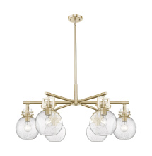 Innovations Lighting 411-6CR-CB-G410-7SDY - Newton Sphere - 6 Light - 26 inch - Champagne Bronze - Chandelier