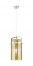 Innovations Lighting 413-1PM-CB-G413-1S-8ME - Pilaster - 1 Light - 8 inch Glass - Champagne Bronze - Pendant