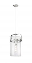 Innovations Lighting 413-1PM-SN-G413-1S-8SDY - Pilaster - 1 Light - 8 inch Glass - Satin Nickel - Pendant