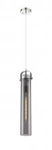 Innovations Lighting 413-1PS-PN-G413-1S-4SM - Pilaster - 1 Light - 4 inch Glass - Polished Nickel - Pendant