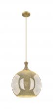 Innovations Lighting 415-1P-BB-G128-14 - Astor - 1 Light - 14 inch - Brushed Brass - Cord hung - Pendant