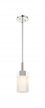 Innovations Lighting 427-1S-PN-G427-9WH - Claverack - 1 Light - 6 inch - Polished Nickel - Pendant