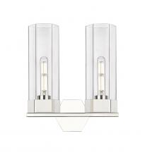 Innovations Lighting 427-2W-PN-G427-14CL - Claverack - 2 Light - 13 inch - Polished Nickel - Bath Vanity Light