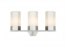 Innovations Lighting 427-3W-SN-G427-9WH - Claverack - 3 Light - 22 inch - Satin Nickel - Bath Vanity Light