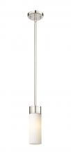 Innovations Lighting 429-1S-PN-G429-8WH - Empire - 1 Light - 3 inch - Polished Nickel - Pendant