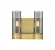 Innovations Lighting 429-2W-BB-G429-8SM - Empire - 2 Light - 11 inch - Brushed Brass - Bath Vanity Light