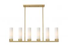 Innovations Lighting 429-6I-BB-G429-11WH - Empire Brushed Brass Linear Pendant