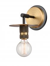 Innovations Lighting 431-1W-BBB - Aurora - 1 Light - 6 inch - Black Brushed Brass - Sconce