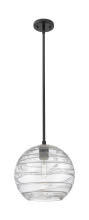 Innovations Lighting 434-1S-BK-G1213-10CL - Crown Point - 1 Light - 10 inch - Matte Black - Pendant