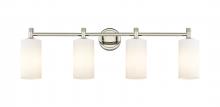 Innovations Lighting 434-4W-PN-G434-7WH - Crown Point - 4 Light - 34 inch - Polished Nickel - Bath Vanity Light