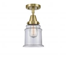 Innovations Lighting 447-1C-AB-G182 - Canton - 1 Light - 6 inch - Antique Brass - Flush Mount