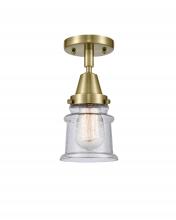 Innovations Lighting 447-1C-AB-G184S - Canton - 1 Light - 6 inch - Antique Brass - Flush Mount