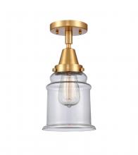 Innovations Lighting 447-1C-SG-G182 - Canton - 1 Light - 6 inch - Satin Gold - Flush Mount