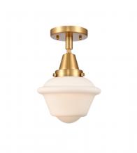 Innovations Lighting 447-1C-SG-G531 - Oxford - 1 Light - 8 inch - Satin Gold - Flush Mount