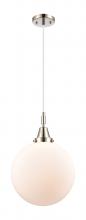 Innovations Lighting 447-1P-PN-G201-12 - Beacon - 1 Light - 12 inch - Polished Nickel - Mini Pendant
