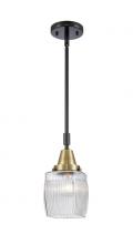 Innovations Lighting 447-1S-BAB-G302 - Colton - 1 Light - 6 inch - Black Antique Brass - Mini Pendant