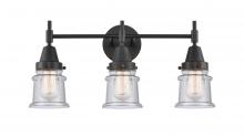Innovations Lighting 447-3W-BK-G184S - Canton - 3 Light - 23 inch - Matte Black - Bath Vanity Light