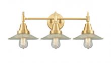 Innovations Lighting 447-3W-SG-G2 - Halophane - 3 Light - 27 inch - Satin Gold - Bath Vanity Light