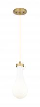 Innovations Lighting 451-1P-BB-G451-5GWH - Owego - 1 Light - 5 inch - Brushed Brass - Pendant