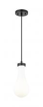 Innovations Lighting 451-1P-BK-G451-5GWH - Owego - 1 Light - 5 inch - Matte Black - Pendant