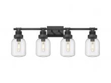 Innovations Lighting 472-4W-WZ-G472-6CL - Somers - 4 Light - 33 inch - Weathered Zinc - Bath Vanity Light