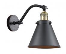 Innovations Lighting 515-1W-BAB-M13-BK - Appalachian - 1 Light - 8 inch - Black Antique Brass - Sconce