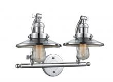 Innovations Lighting 515-2W-PC-M7 - Railroad - 2 Light - 18 inch - Polished Chrome - Adjustable Bath Vanity Light