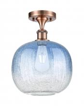 Innovations Lighting 516-1C-AC-G481-10SB - Brookhaven Sphere - 1 Light - 11 inch - Antique Copper - Semi-Flush Mount