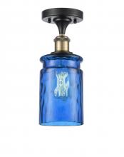 Innovations Lighting 516-1C-BAB-G352-BL - Candor 1 Light Semi-Flush Mount