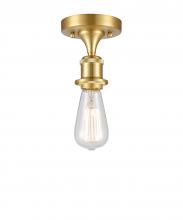 Innovations Lighting 516-1C-SG - Bare Bulb - 1 Light - 5 inch - Satin Gold - Semi-Flush Mount