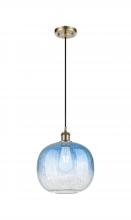 Innovations Lighting 516-1P-AB-G481-10SB - Brookhaven Sphere - 1 Light - 11 inch - Antique Brass - Cord hung - Mini Pendant