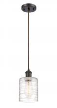 Innovations Lighting 516-1P-OB-G1113 - Cobbleskill - 1 Light - 5 inch - Oil Rubbed Bronze - Cord hung - Mini Pendant