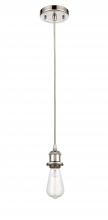 Innovations Lighting 516-1P-PN - Bare Bulb - 1 Light - 5 inch - Polished Nickel - Cord hung - Mini Pendant