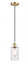 Innovations Lighting 516-1P-SG-G802 - Clymer - 1 Light - 4 inch - Satin Gold - Cord hung - Mini Pendant