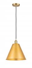 Innovations Lighting 516-1P-SG-MBC-12-SG - Berkshire - 1 Light - 12 inch - Satin Gold - Cord hung - Mini Pendant