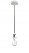 Innovations Lighting 516-1P-WPC - Bare Bulb - 1 Light - 5 inch - White Polished Chrome - Cord hung - Mini Pendant