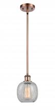 Innovations Lighting 516-1S-AC-G105 - Belfast - 1 Light - 6 inch - Antique Copper - Mini Pendant