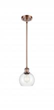 Innovations Lighting 516-1S-AC-G122-6 - Athens - 1 Light - 6 inch - Antique Copper - Mini Pendant