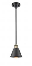 Innovations Lighting 516-1S-BAB-M8 - Smithfield - 1 Light - 7 inch - Black Antique Brass - Mini Pendant