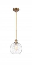 Innovations Lighting 516-1S-BB-G1215-8 - Athens Water Glass - 1 Light - 8 inch - Brushed Brass - Mini Pendant