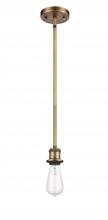 Innovations Lighting 516-1S-BB - Bare Bulb - 1 Light - 5 inch - Brushed Brass - Mini Pendant