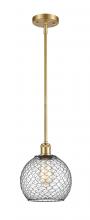Innovations Lighting 516-1S-SG-G122-8CBK - Farmhouse Chicken Wire - 1 Light - 8 inch - Satin Gold - Mini Pendant